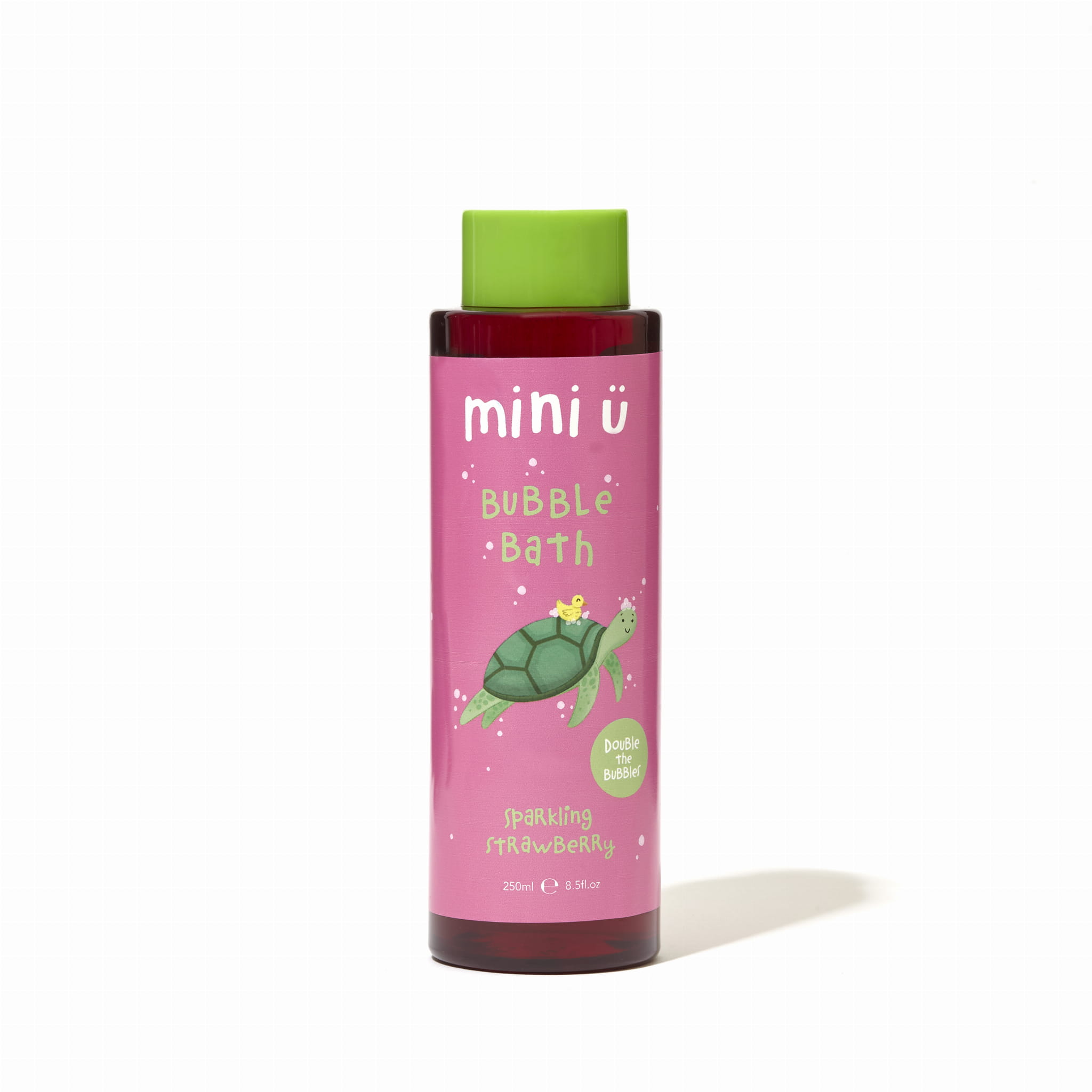Mini U naturalny bąbelkowy płyn do kąpieli truskawka dla dzieci i niemowląt, 250 ml