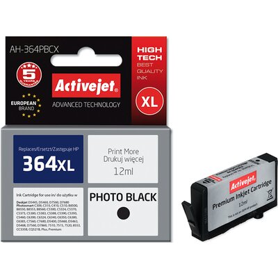 Tusz ACTIVEJET do HP 364 XL CB322EE Czarny fotograficzny 12 ml AH-364PBCX