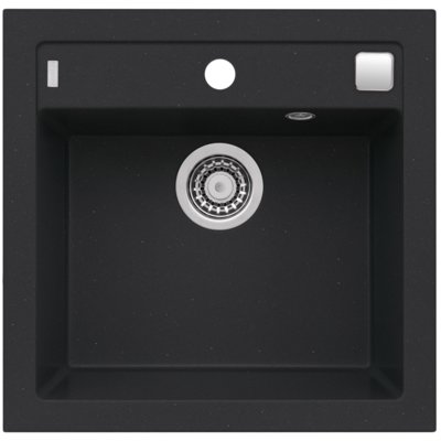 Zlewozmywak jednokomorowy ALVEUS Formic 20 4402091 Czarny 51x52