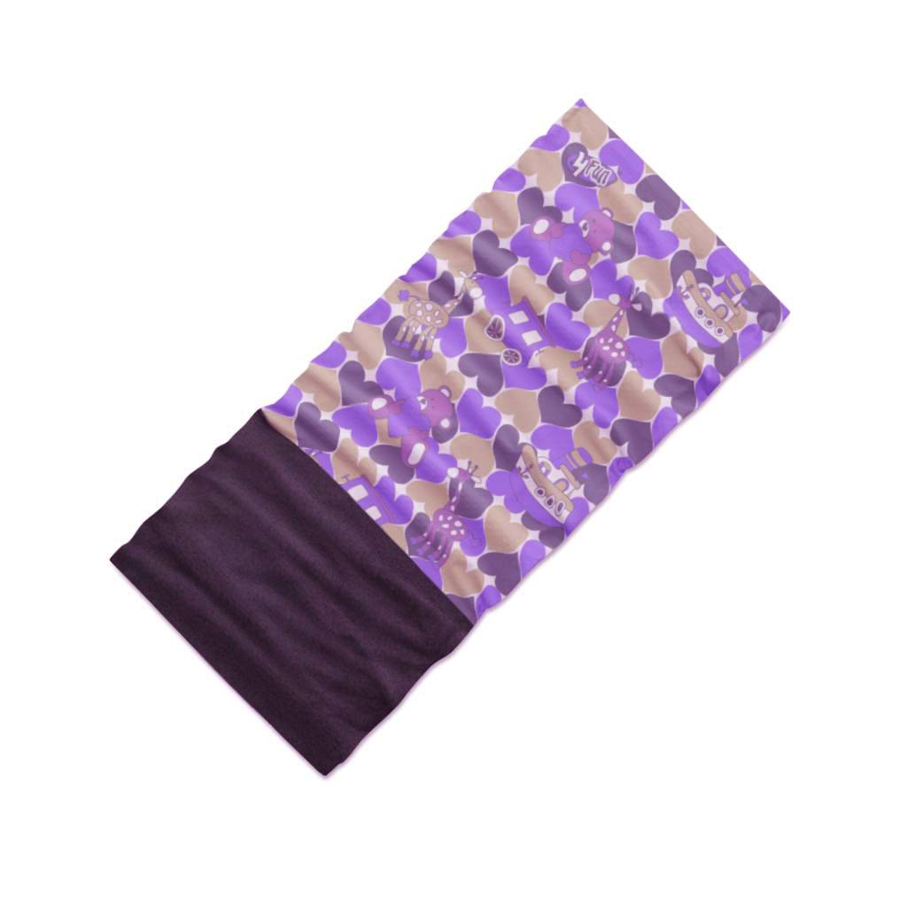 Dziecięca chusta 4Fun MULTIFUNCTIONAL SCARF 8 in 1 POLARTEC hearts kid - ONE SIZE