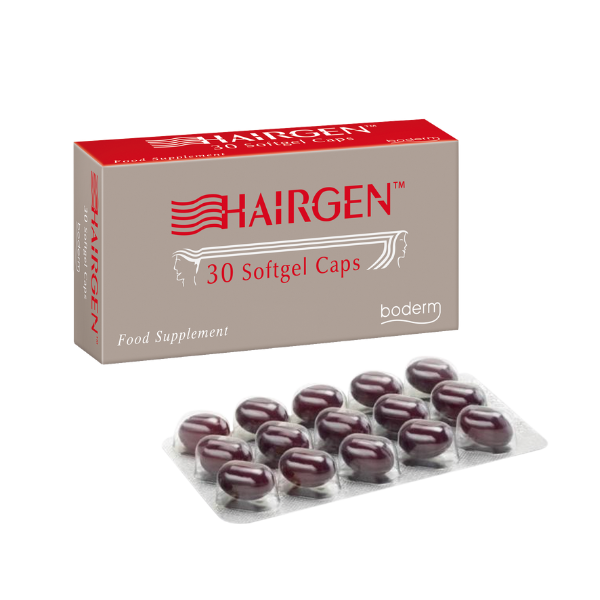 Hairgen suplement diety z biotyną i palmą sabałową, na zdrowe włosy i skórę, 30 kaps./ 1opak.