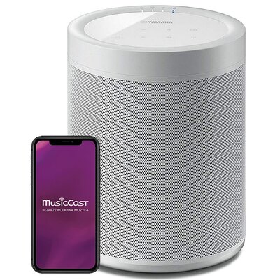 Głośnik Multiroom/Bluetooth YAMAHA MusicCast 20 Biały, Wi-Fi, AirPlay2, Aplikacja Yamaha MusicCast, Spotify, MusicCast Surround
