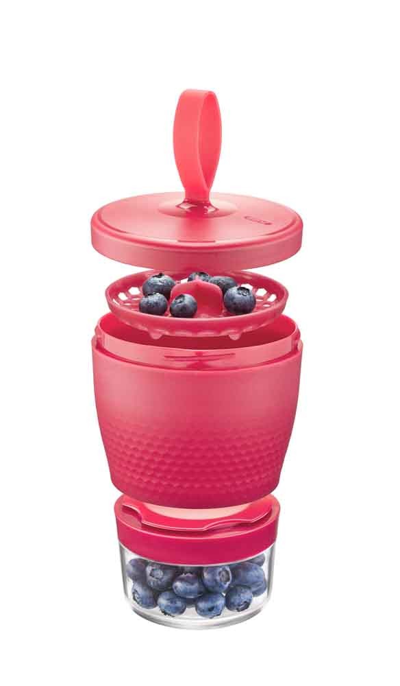 GEFU - Pojemnik na przekąski Foodie malinowy