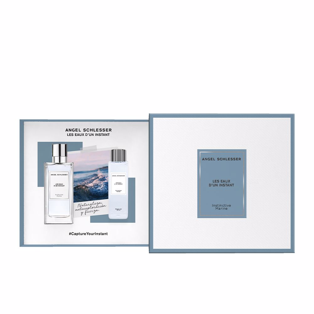 Angel Schlesser Les Eaux D'un Instant Instinctive Marine zestaw: woda toaletowa damska, 100 ml + perfumowany żel pod prysznic, 100 ml