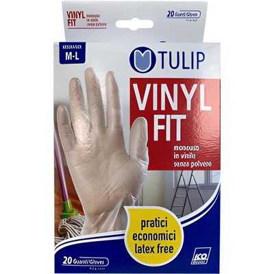 Rękawiczki winylowe ICO GUANTI 08.004045 (rozmiar M/L)