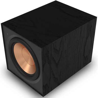 Subwoofer KLIPSCH R-101SW Czarny, Aktywny, 150W, Typ Bass Reflex, 12" Przetwornik na froncie, Obudowa MDF, Miedziane membrany