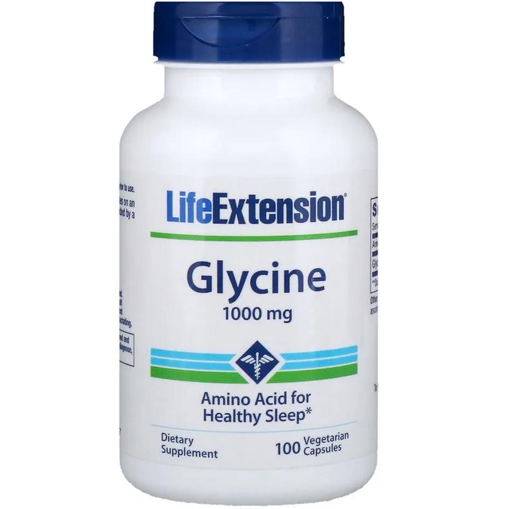 Life Extension suplement diety Glicyna, 1000 mg, 100 kaps./1 opak.