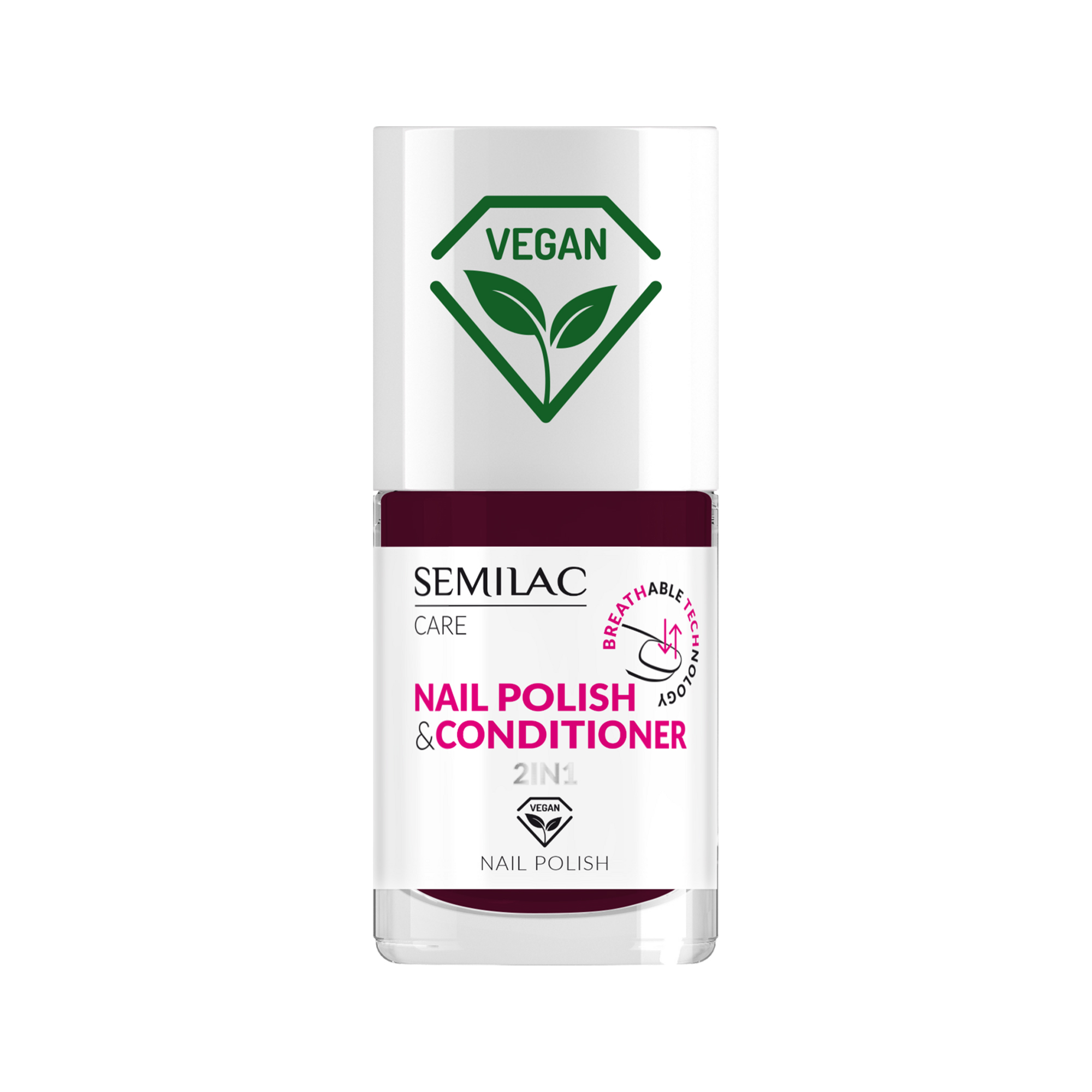 Semilac Vegan klasyczny lakier do paznokci z odżywką 025, 7 ml