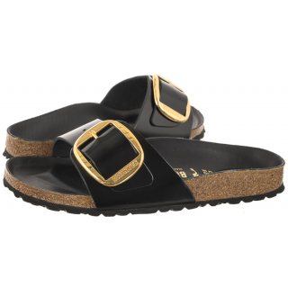 Klapki Birkenstock Madrid Big Buckle High-Shine Black 1022650