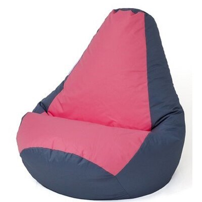 Pufa worek GO GIFT Gruszka Szaro-różowy L 105 x 80 cm