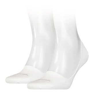 Skarpetki Stopki 2 pary Calvin Klein Footie Mid Cut White 701218708 002