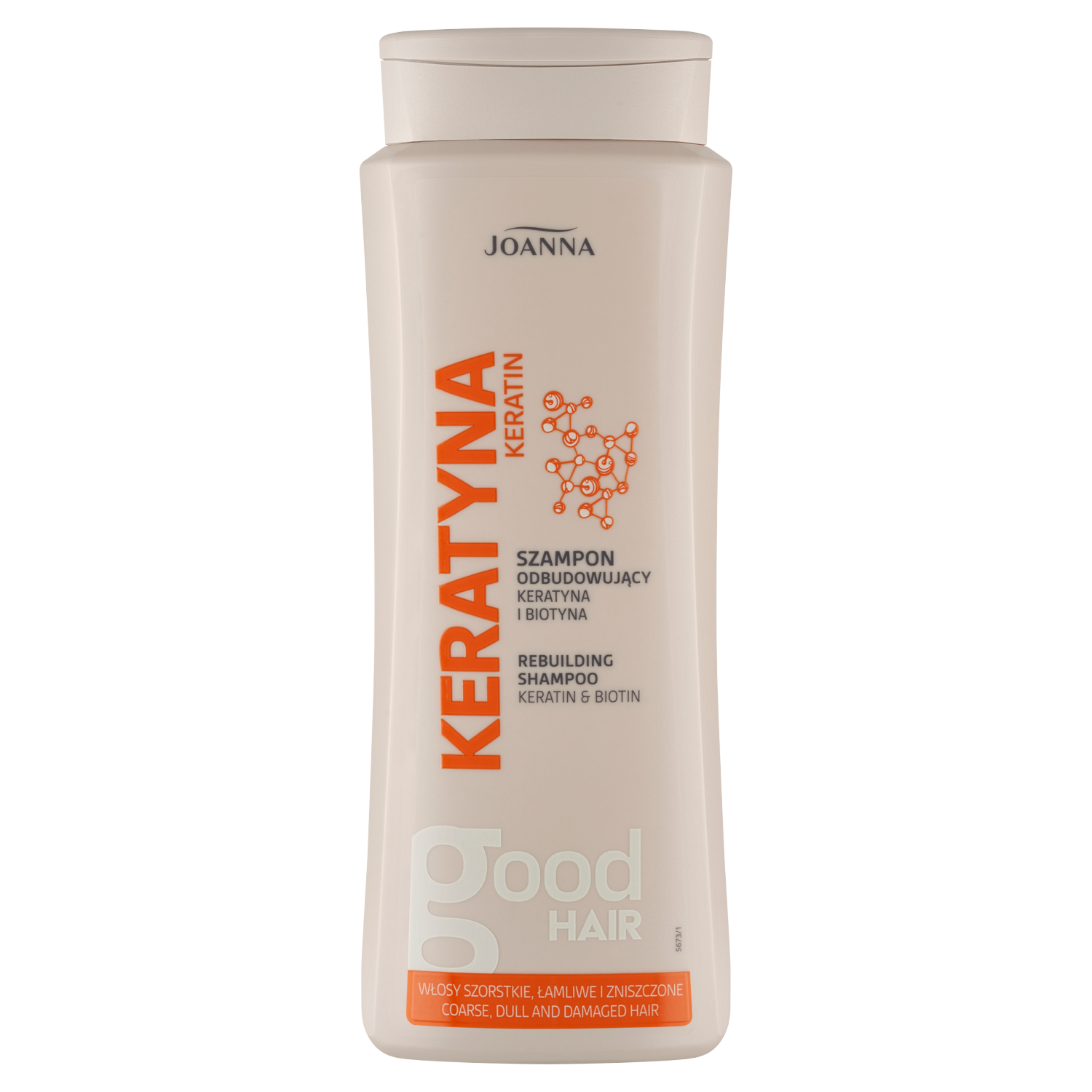 Joanna Keratyna szampon do włosów szorstkich, matowych i łamliwych, 400 ml