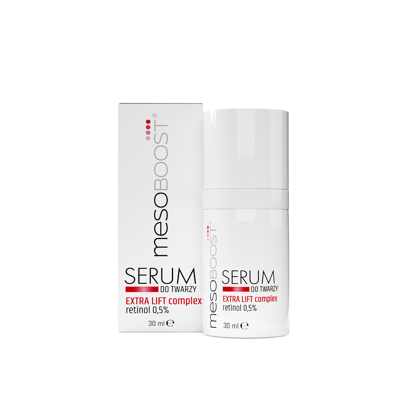 Mesoboost Extra lift complex retinol Forte serum do twarzy z 0,5% retinolem, 30 ml