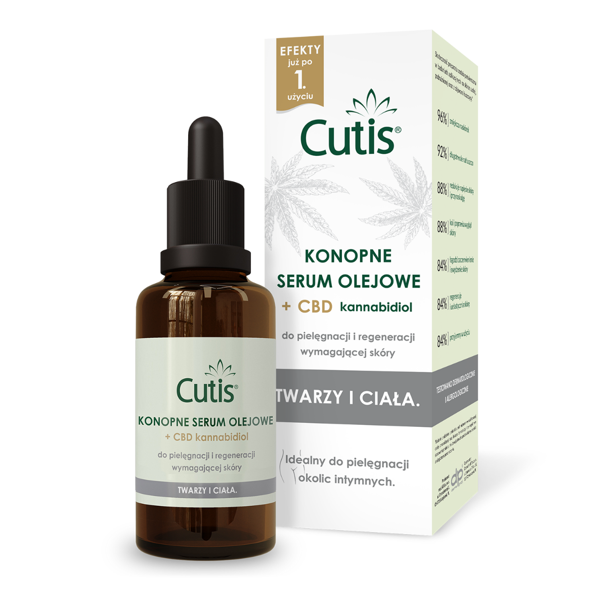 Cutis CBD konopne serum olejowe, 50 ml
