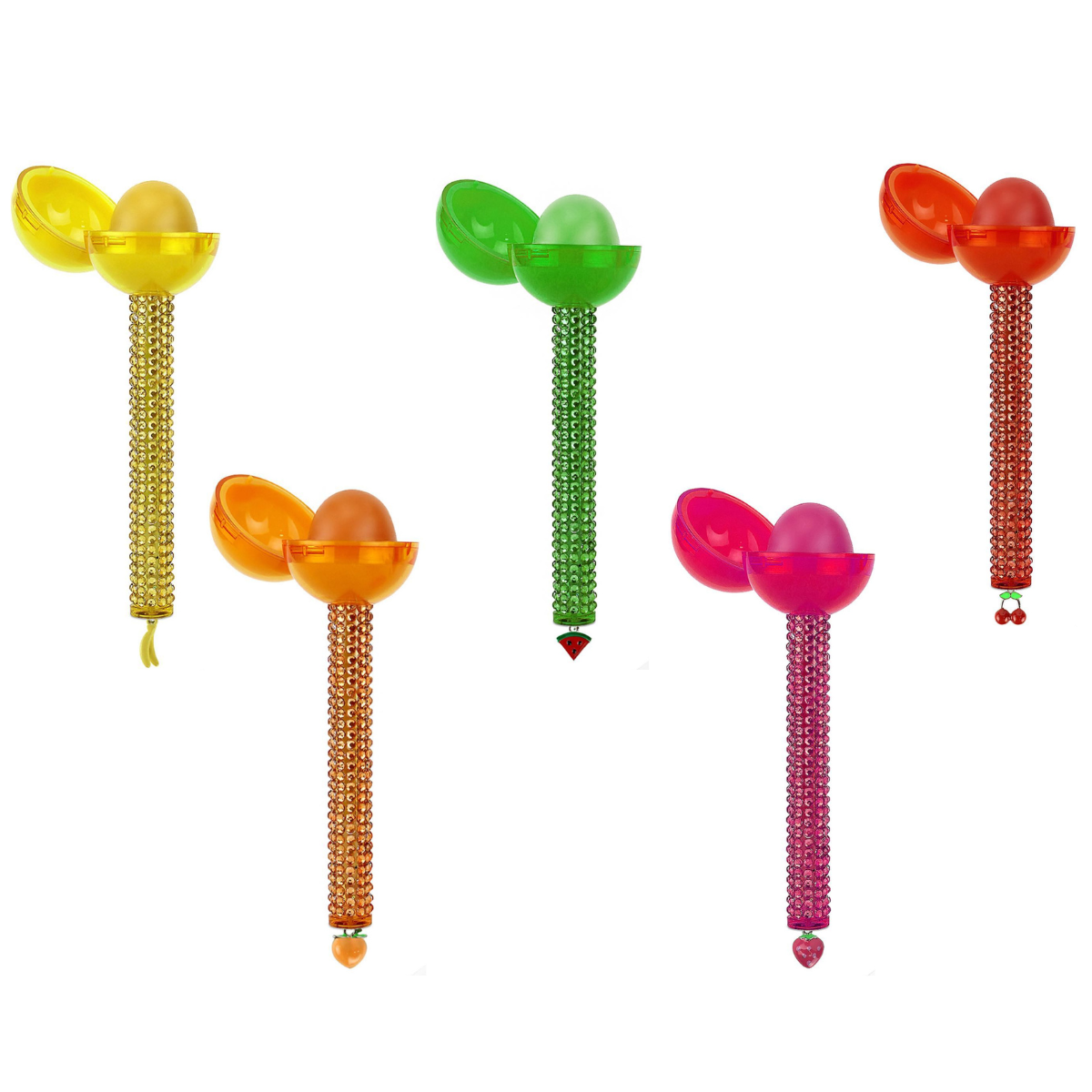 Glossy Pops Jumbo Fruit Salad zestaw: balsam i błyszczyk do ust, 5 szt./1 opak.
