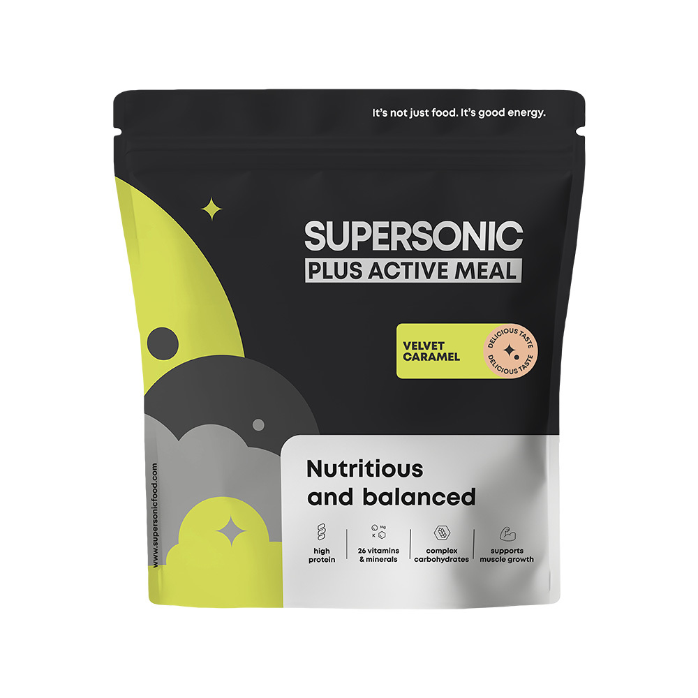 Supersonic Plus Active Meal pełnowartościowy posiłek o smaku karmelowy klasyk, 1000 g