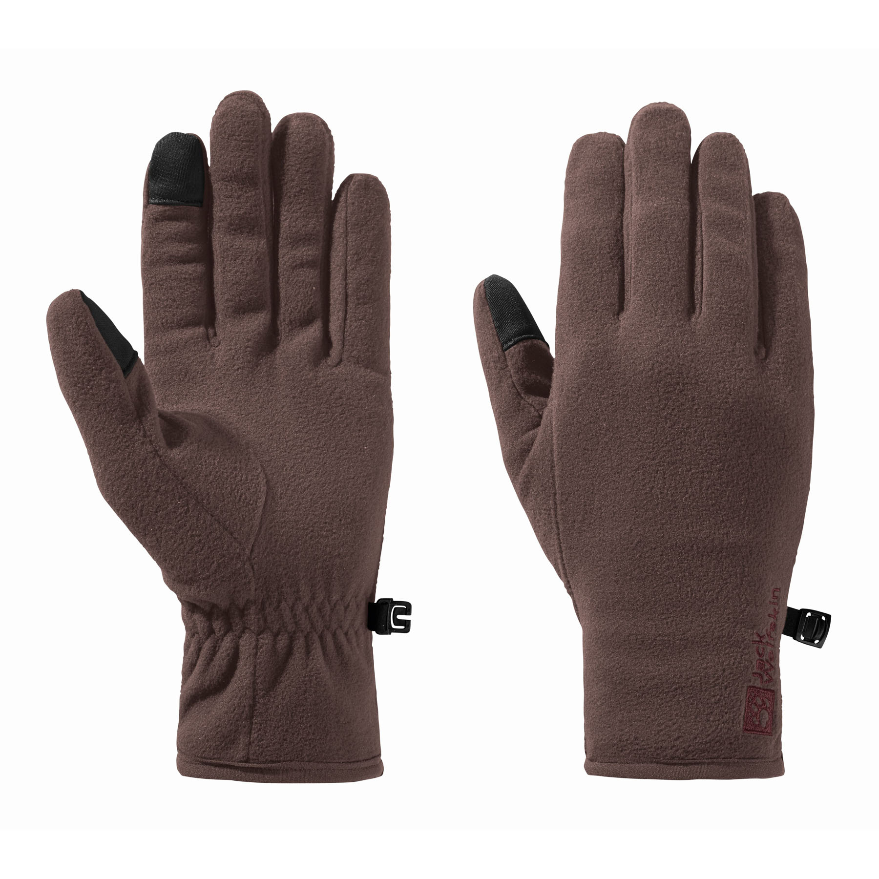Rękawice polarowe Jack Wolfskin REAL STUFF GLOVE red earth - XL