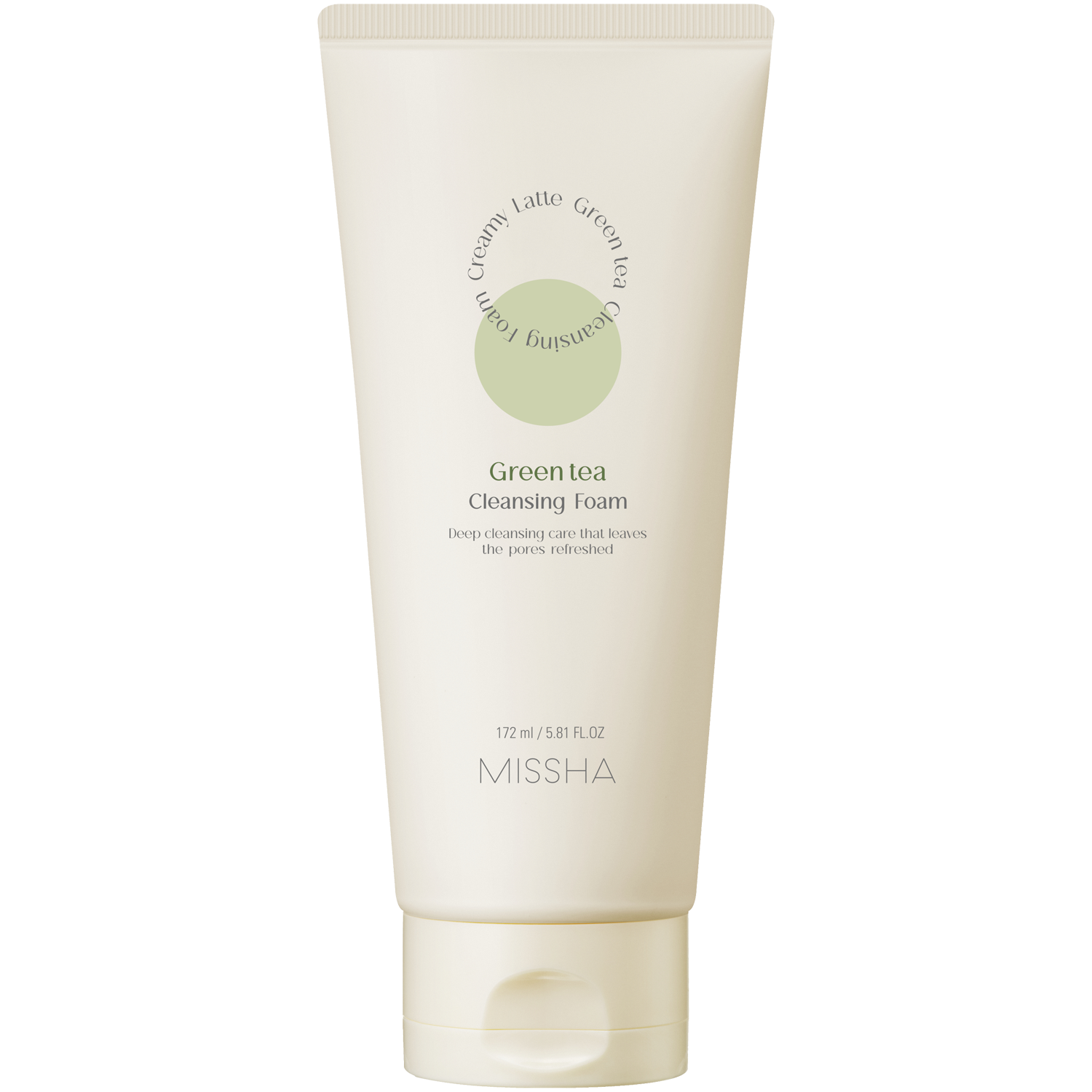 Missha pianka oczyszczająca do twarzy o zapachu zielonej herbaty, 172 ml