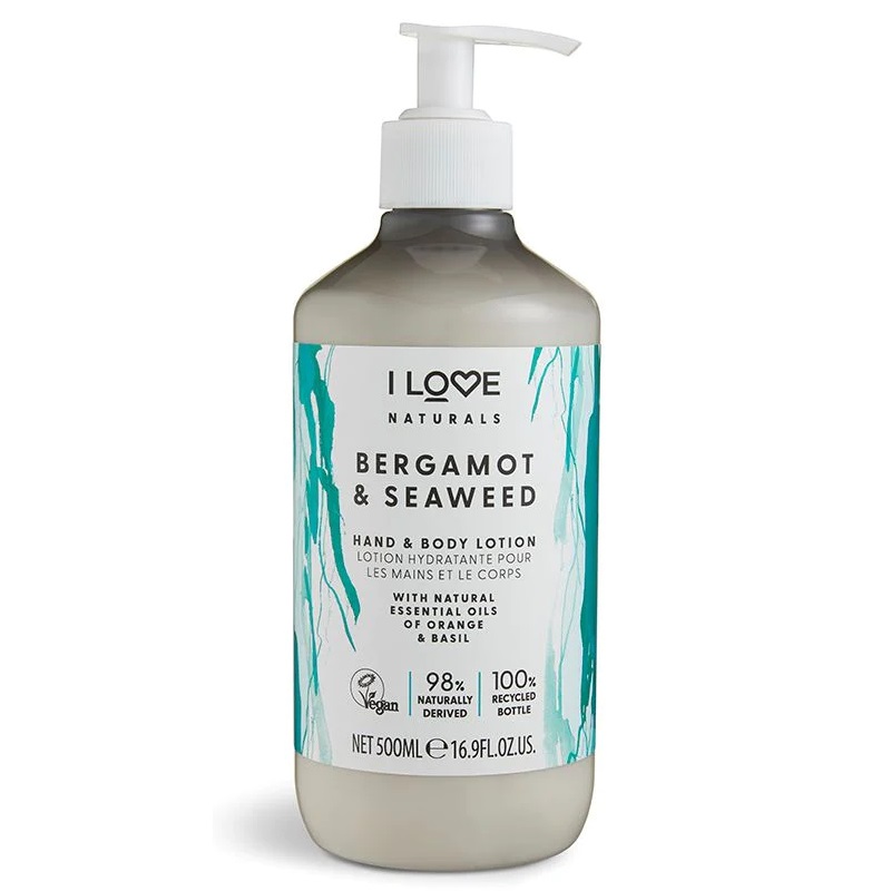 I Love Naturals Bergamot & Seaweed balsam do ciała i rąk, 500 ml