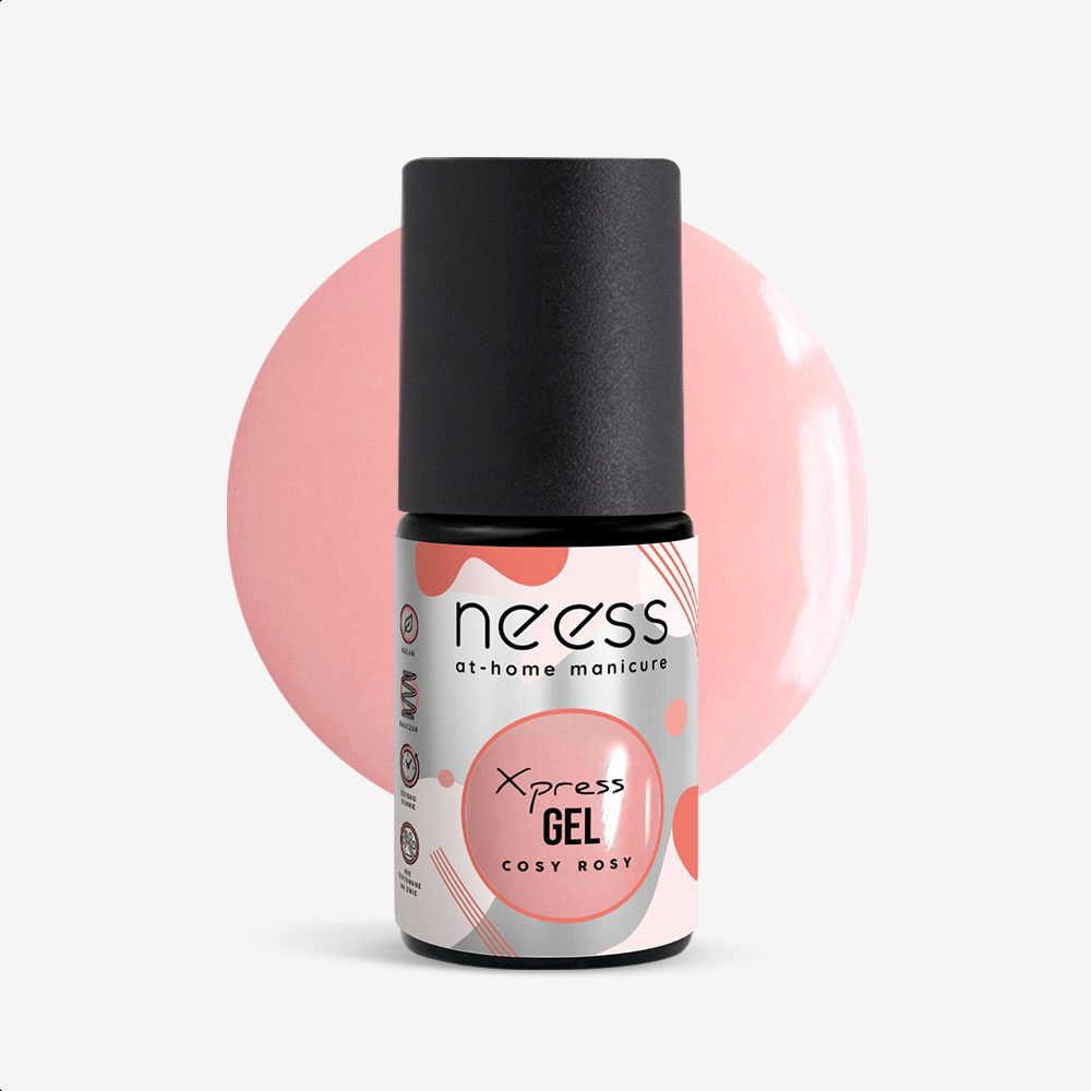 Neess X-press żel do paznokci w pędzelku cosy rosy, 4 ml