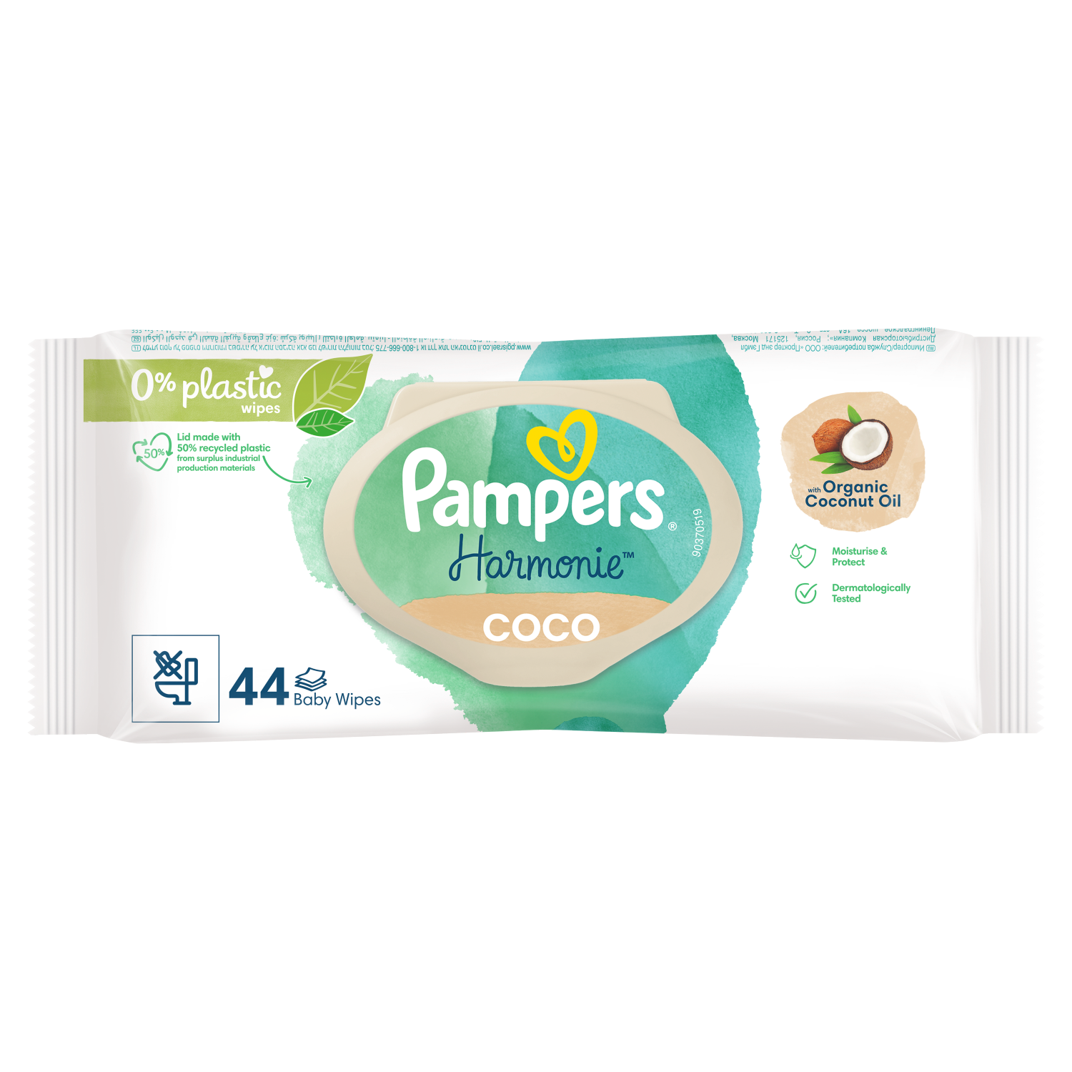 Pampers Harmonie Protect chusteczki, 44 szt./1 opak.
