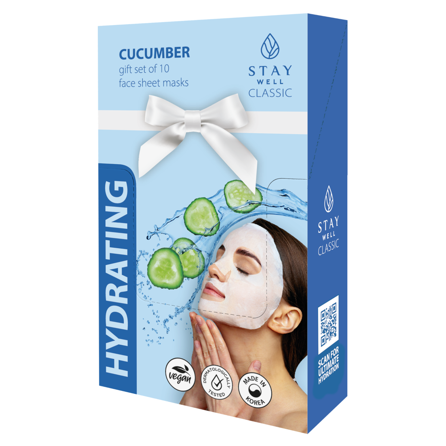 Stay Well Hydrating kojąca maska z ekstraktem z ogórka do twarzy, 10 szt./1 opak.