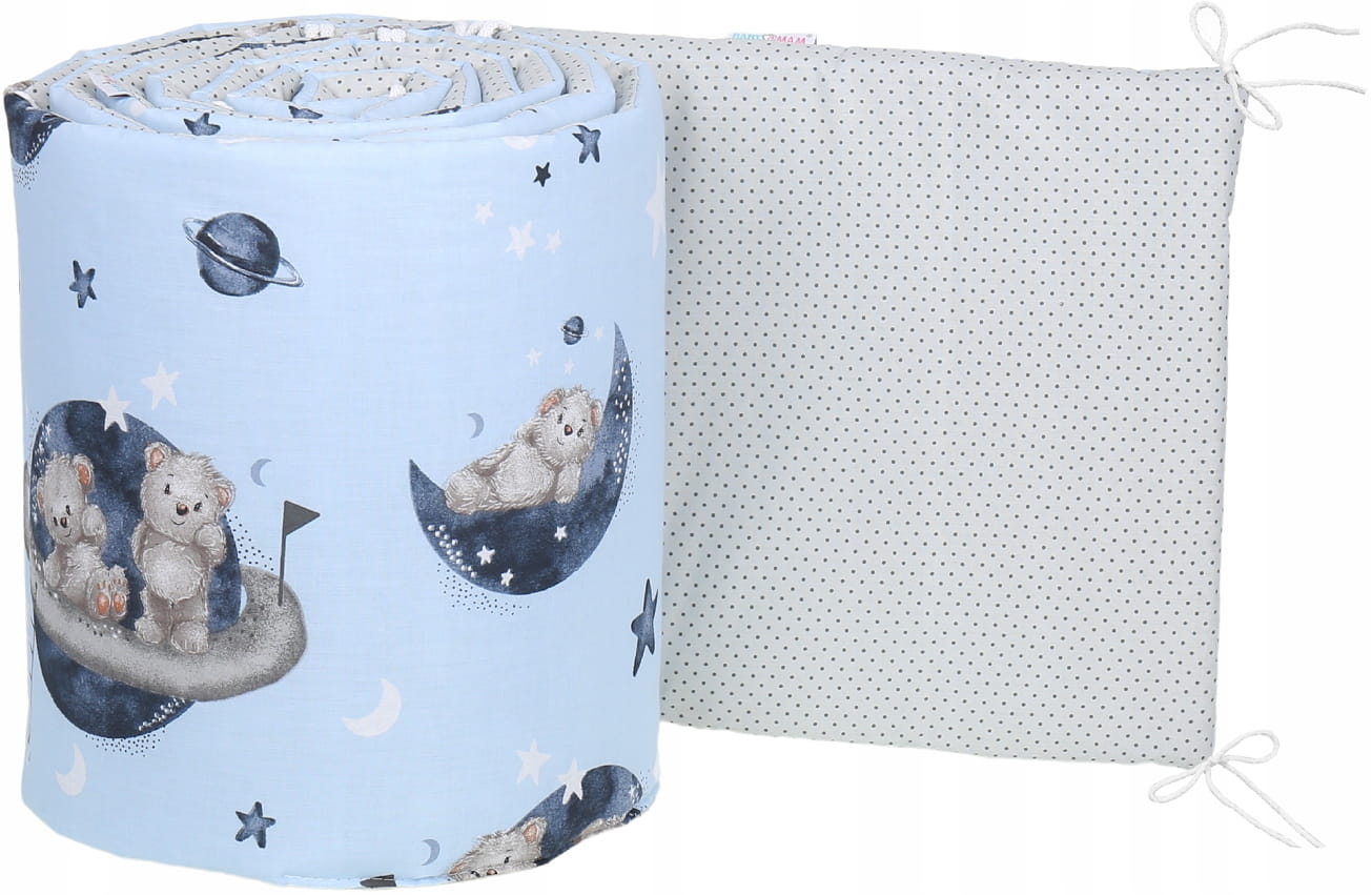 Ochraniacz do łóżeczka dwustronny na szczebelki 180x30cm Babymam