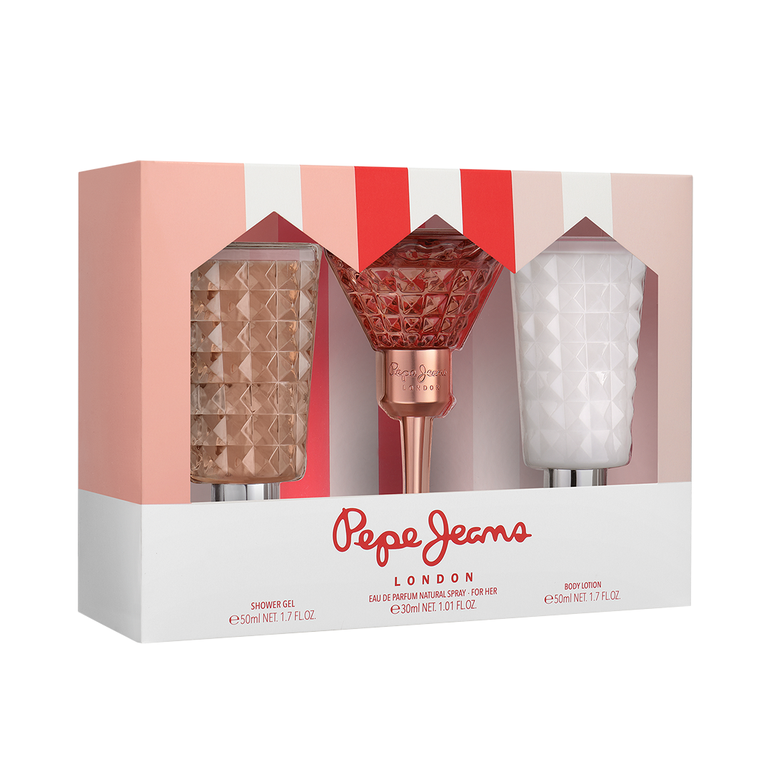 Pepe Jeans zestaw: woda perfumowana damska, 30 ml + balsam do ciała, 50 ml + żel pod prysznic, 50 ml