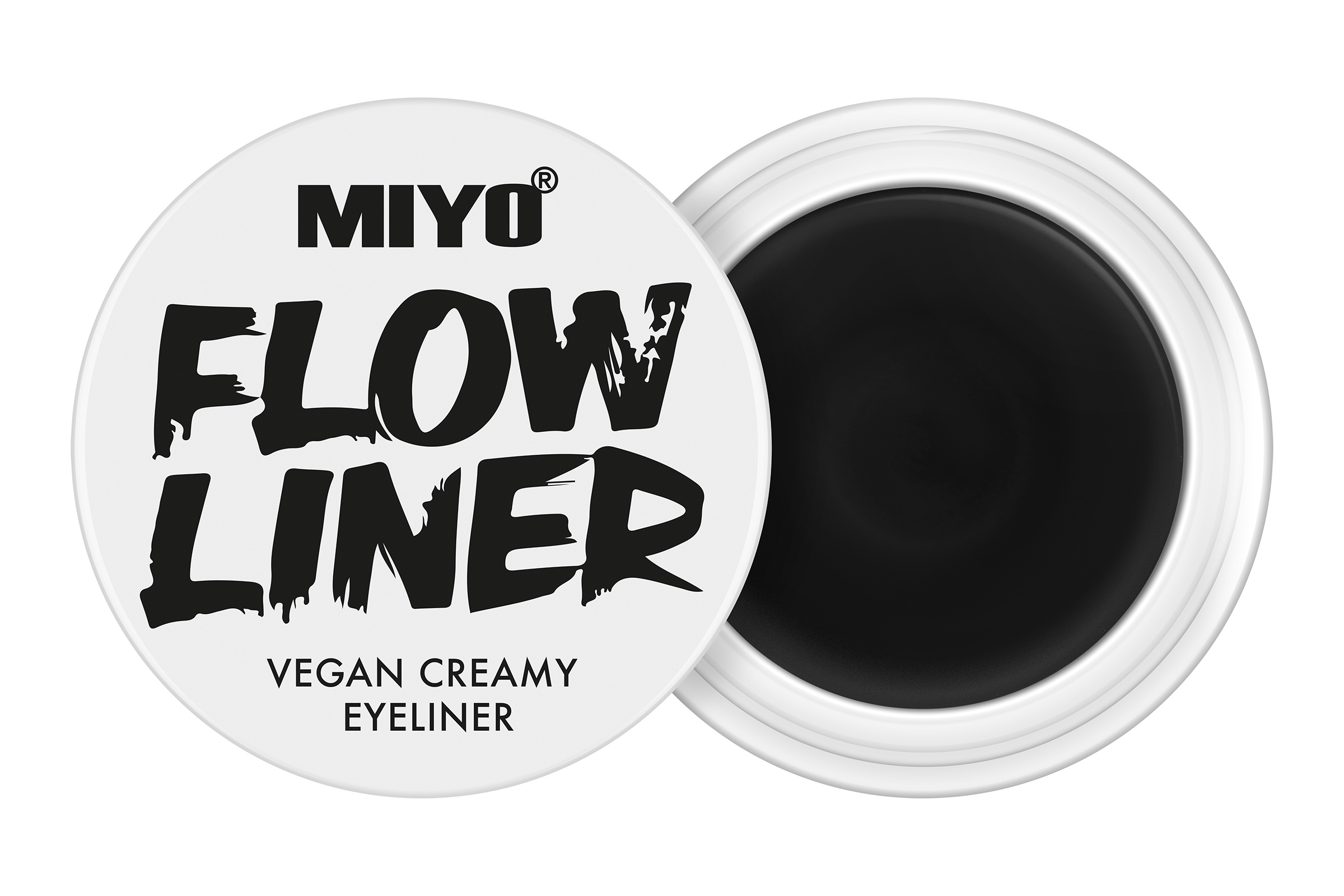 Miyo Flow Liner eyeliner do powiek 01 asphalt, 5 g