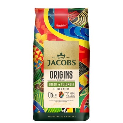 Kawa ziarnista JACOBS Origins Fusion Brazil & Colombia 1 kg
