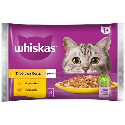 Karma dla kota WHISKAS Drobiowa Uczta (4 x 85 g)