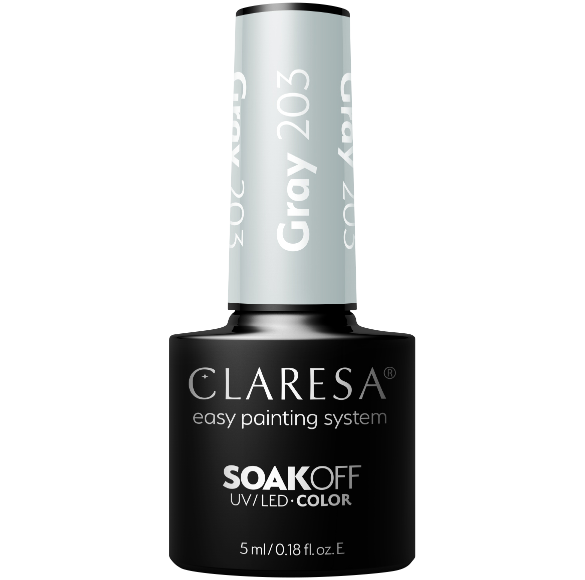 Claresa Gray lakier hybrydowy do paznokci 203, 5 g