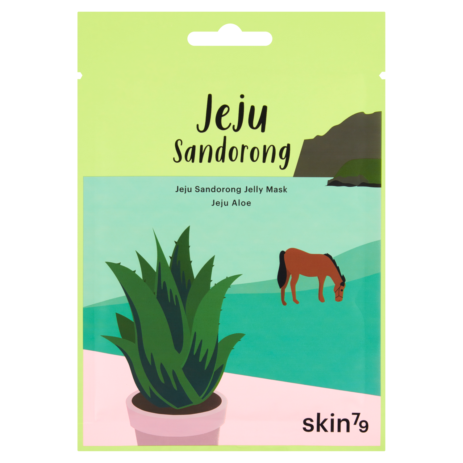 Skin79 Jeju Sandorong maska z aloesem do twarzy, 33 ml