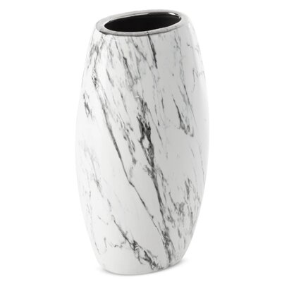 Wazon EUROFIRANY Sana 13 x 9 x 25 cm Biały