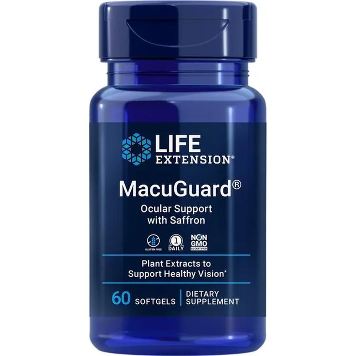 Life Extension MacuGuard Ocular Support suplement diety, 60 kaps./1 opak.