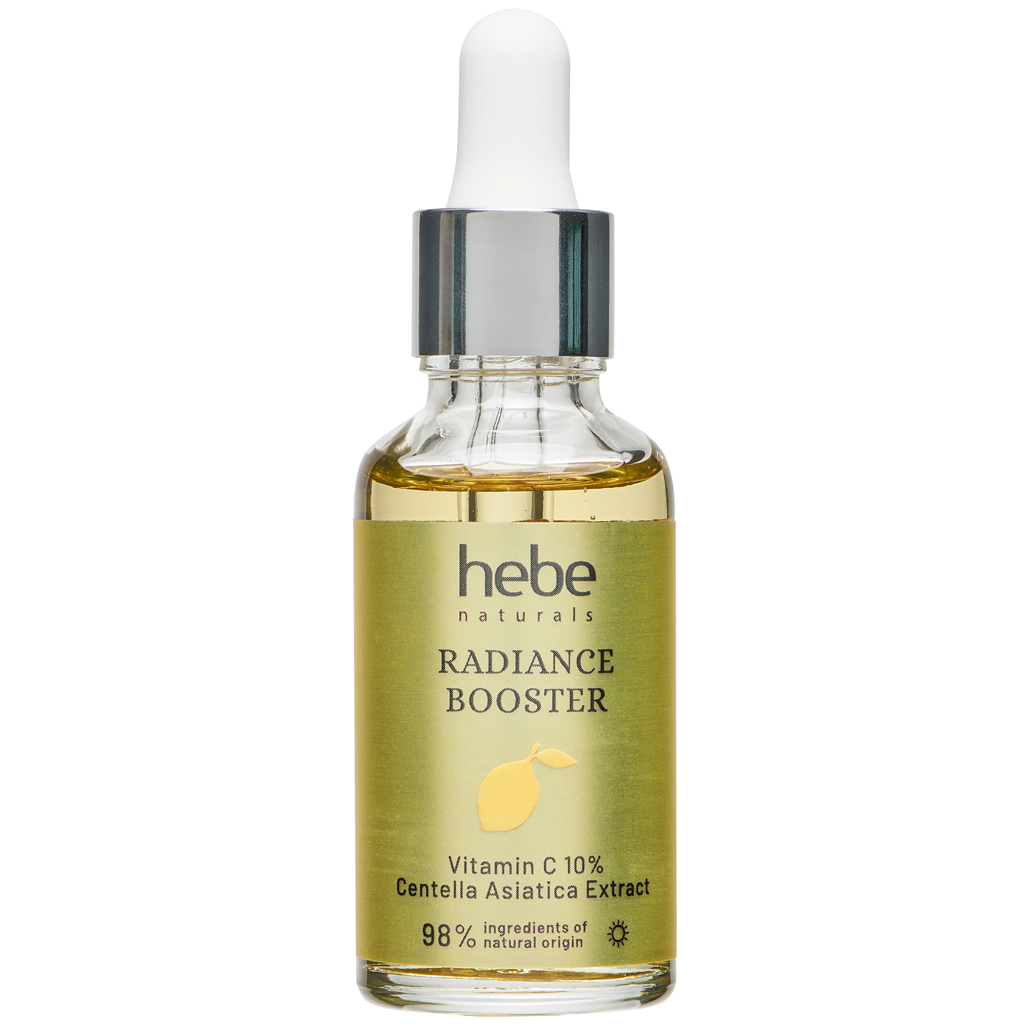 Hebe Naturals Radiance Booster rozświetlające serum z witaminą C do twarzy, 30 ml