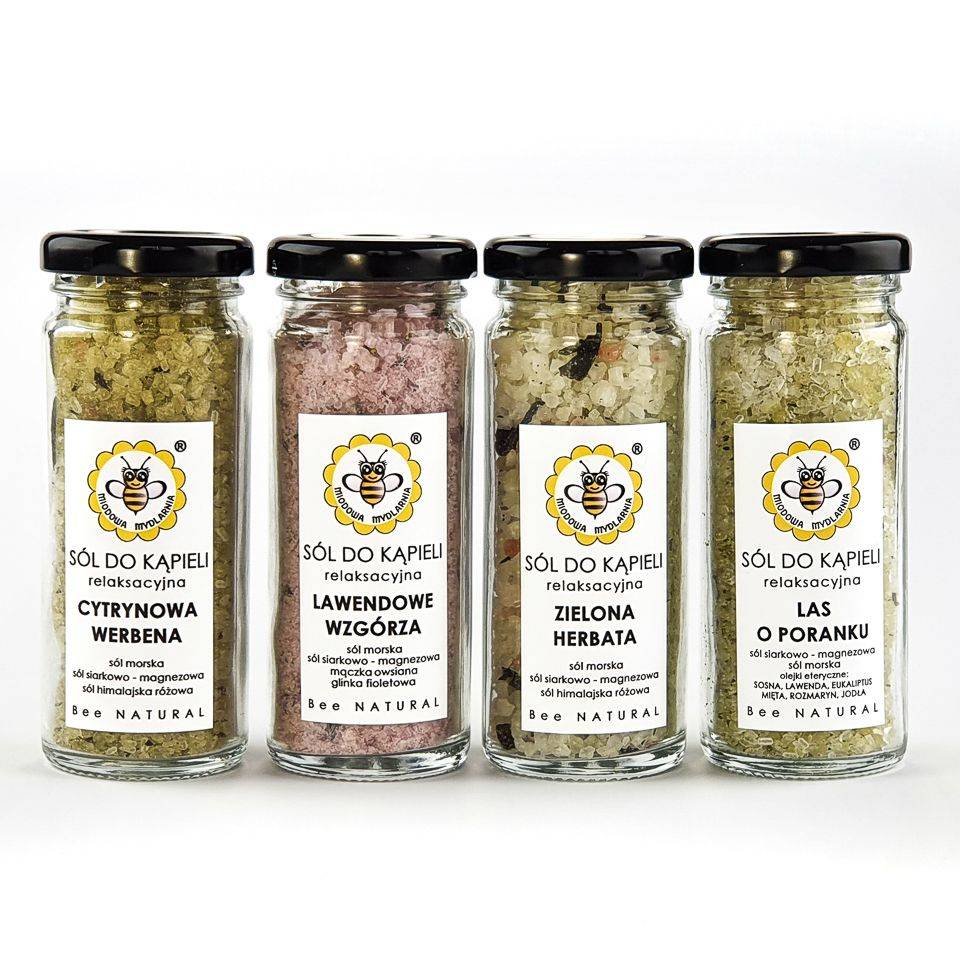 Miodowa Mydlarnia zestaw soli do kąpieli, 1 opak.