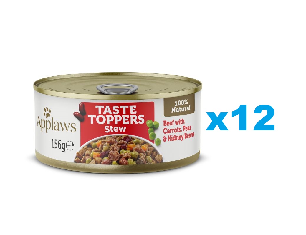 APPLAWS Taste Toppers Gulasz z wołowiną, marchewkami i groszkiem 12x156 g