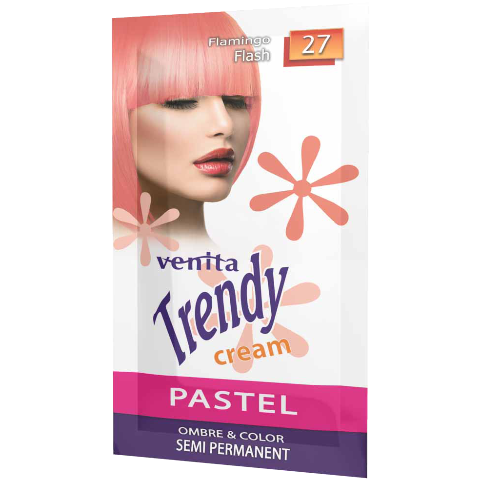 Venita Trendy Cream Pastel krem-toner koloryzujący do włosów 27 flamingo flash, 35 g