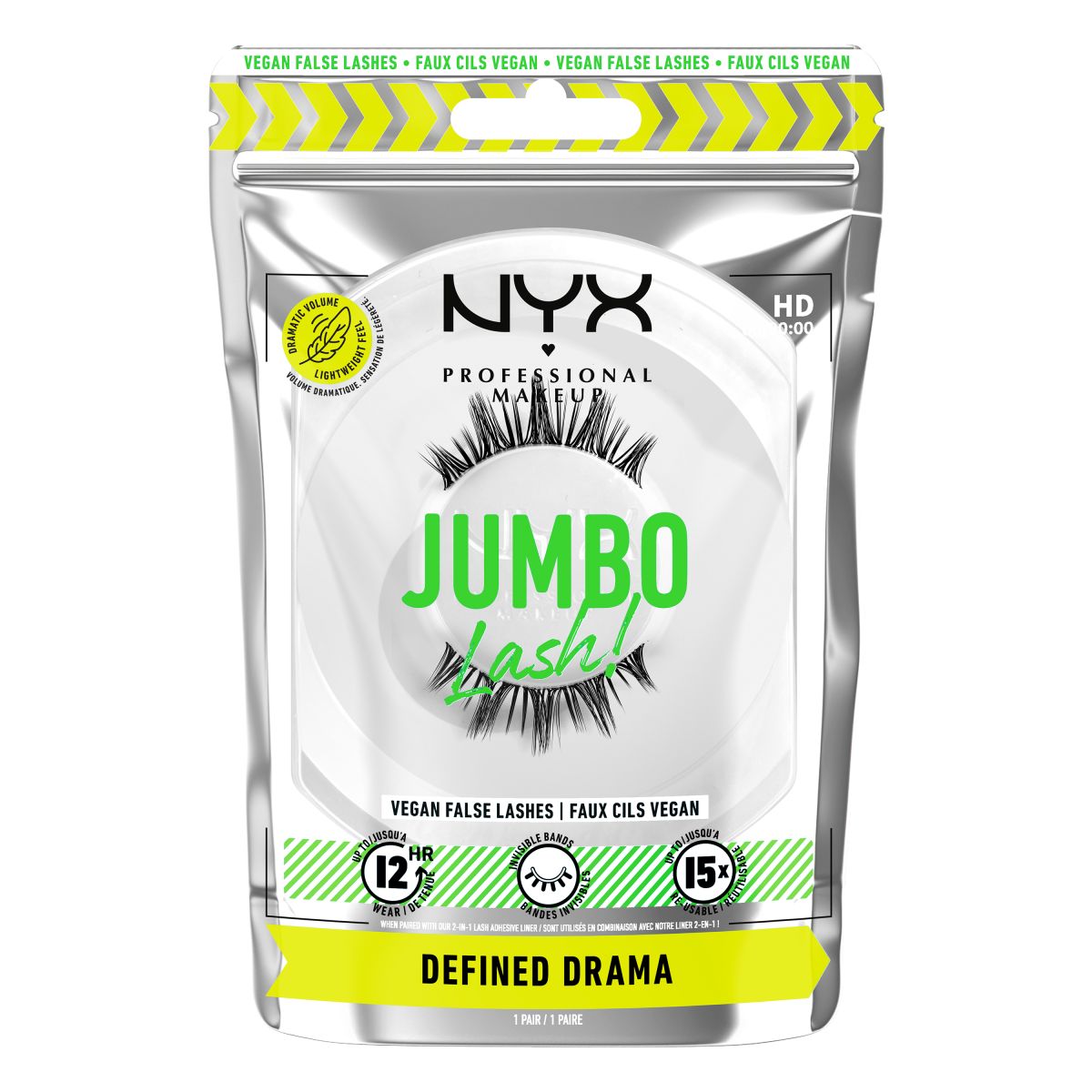 NYX Professional Makeup Jumbo Lash! sztuczne rzęsy defined drama, 1 opak.