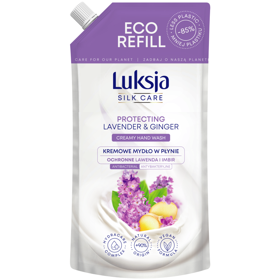 Luksja Silk Care Lawenda i Imbir zapas kremowego mydła w płynie, 500 ml