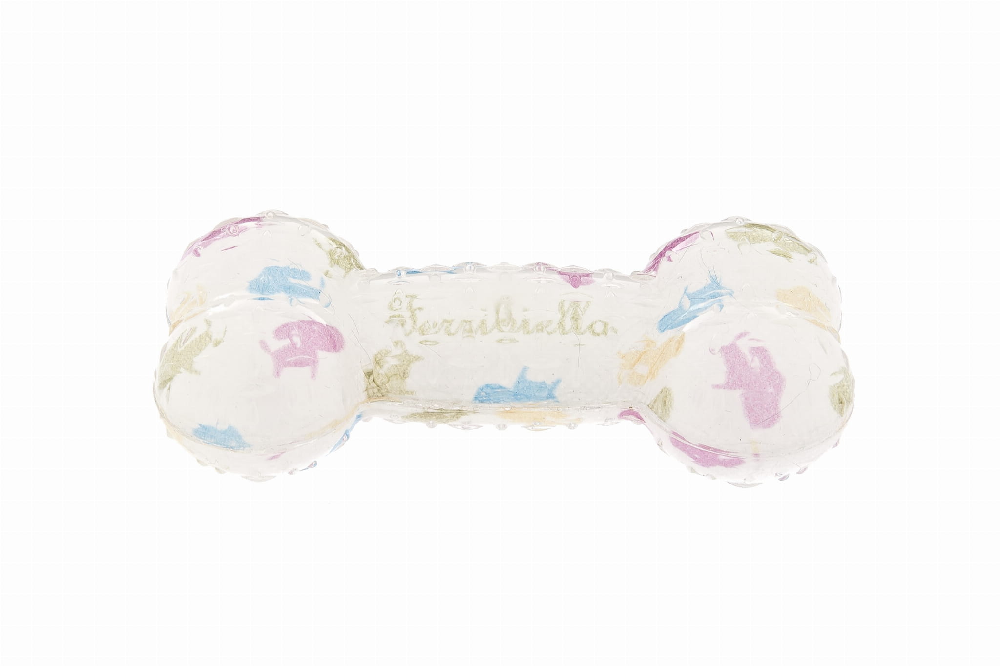 Ferribiella Zabawka dla szczeniaka kość masująca dziąsła z piszczałką