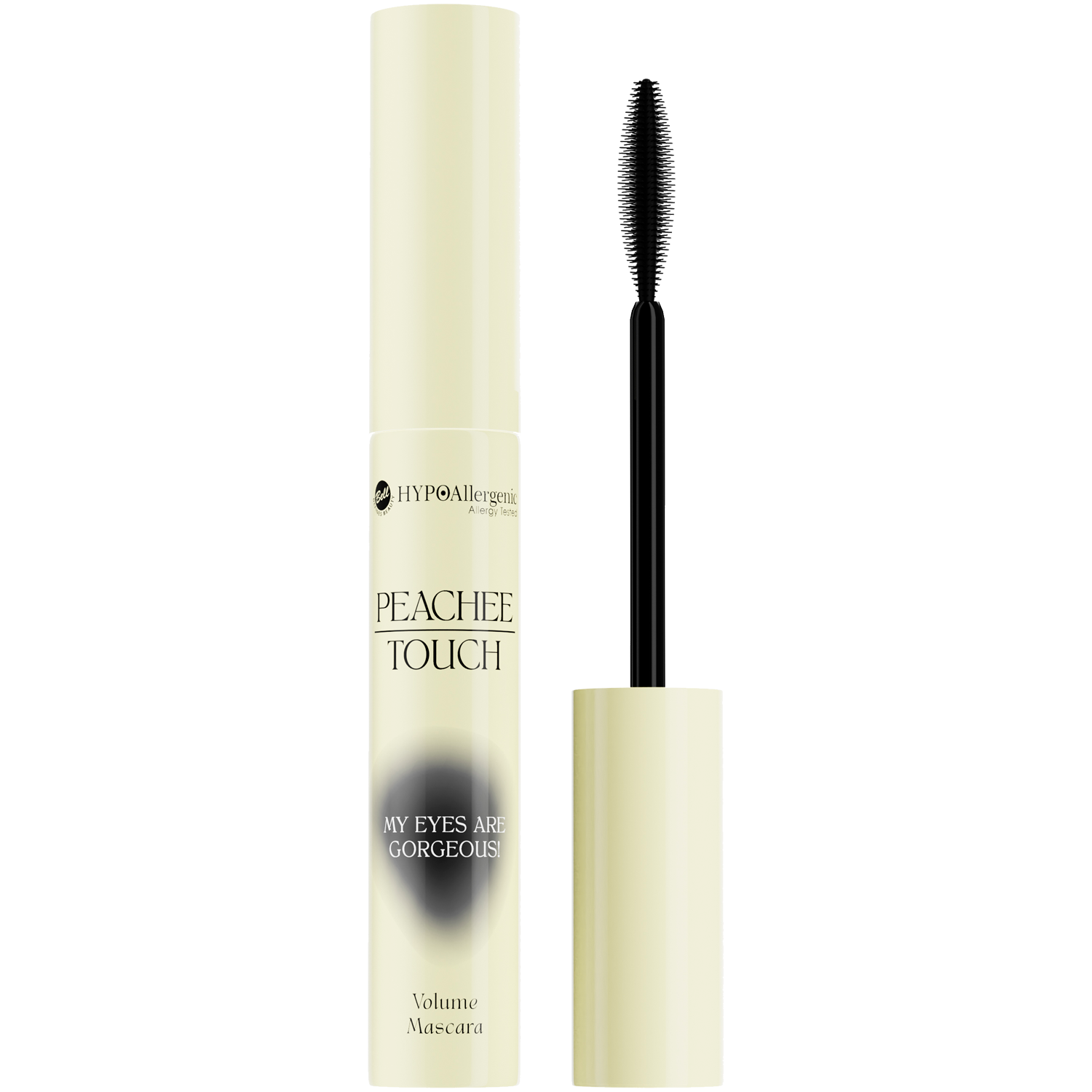 Bell HYPOAllergenic X Peachee Touch tusz do rzęs 01 my eyes are gorgeous!, 8 g