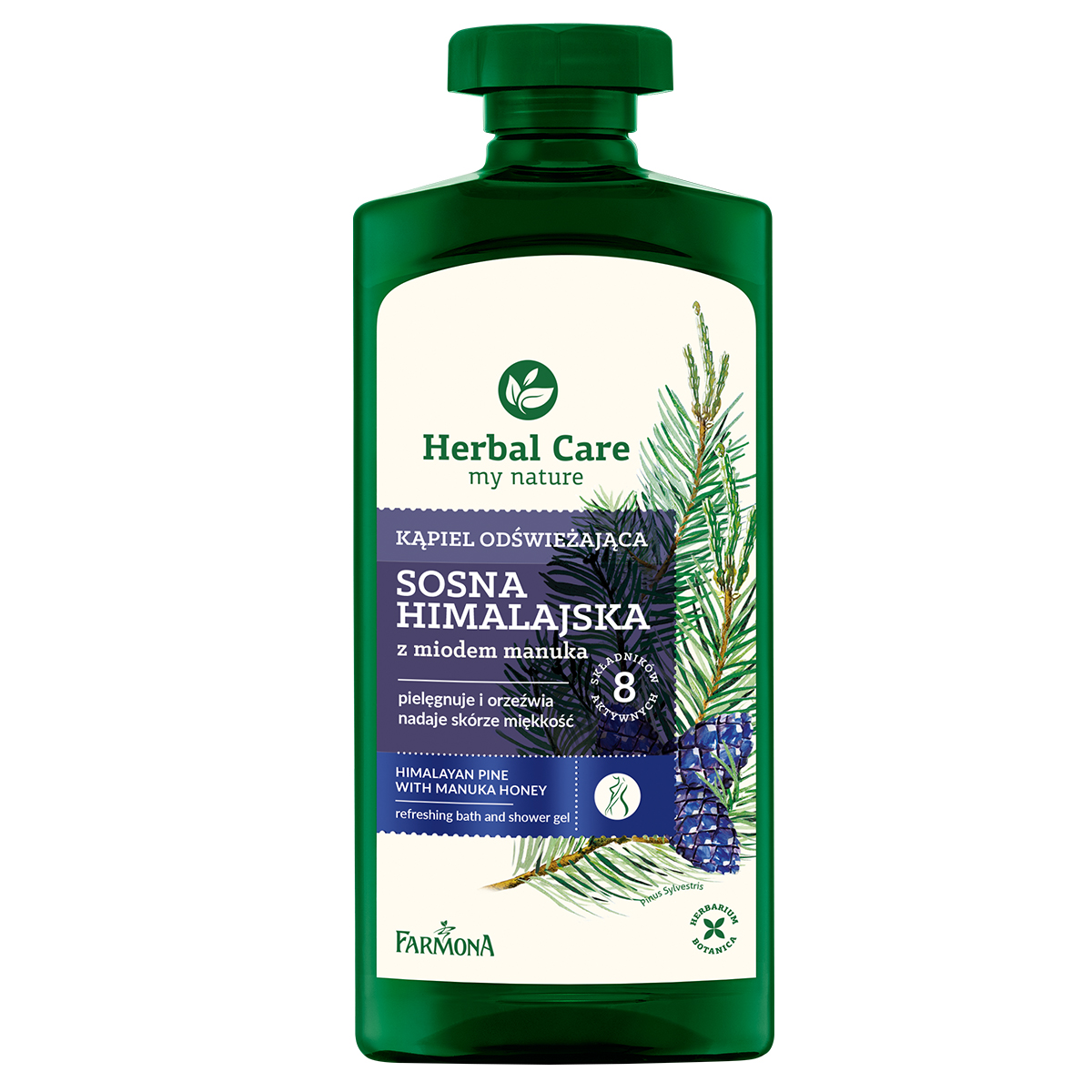Herbal Care Sosna Himalajska kąpiel odświeżająca, 500 ml