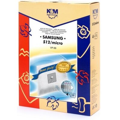 Worki do odkurzaczy K&M Samsung VP-99 Micro bag S12 (4 szt.)