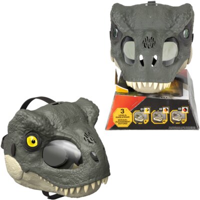 Zabawka interaktywna JURASSIC WORLD Ryczący tyranozaur Maska waleczny Ryk Deluxe JCH04
