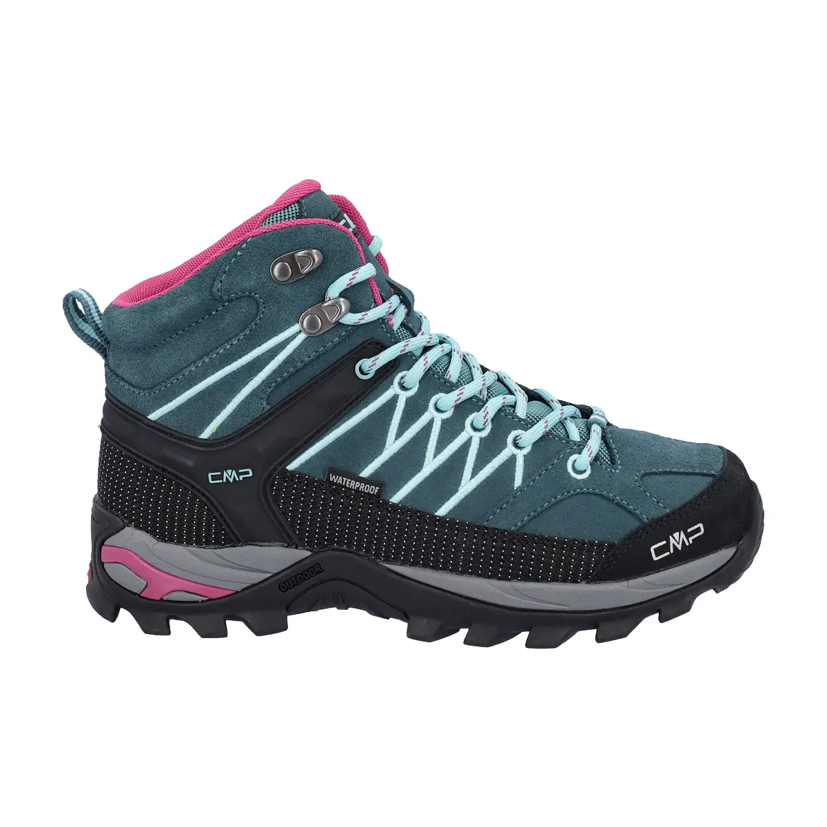 CMP - Buty trekkingowe damskie RIGEL MID WMN TREKKING SHOE WP - deep lake - aqua