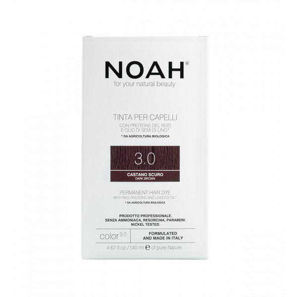 Noah naturalna trwała farba bez amoniaku 3.0 dark brown, 140 ml