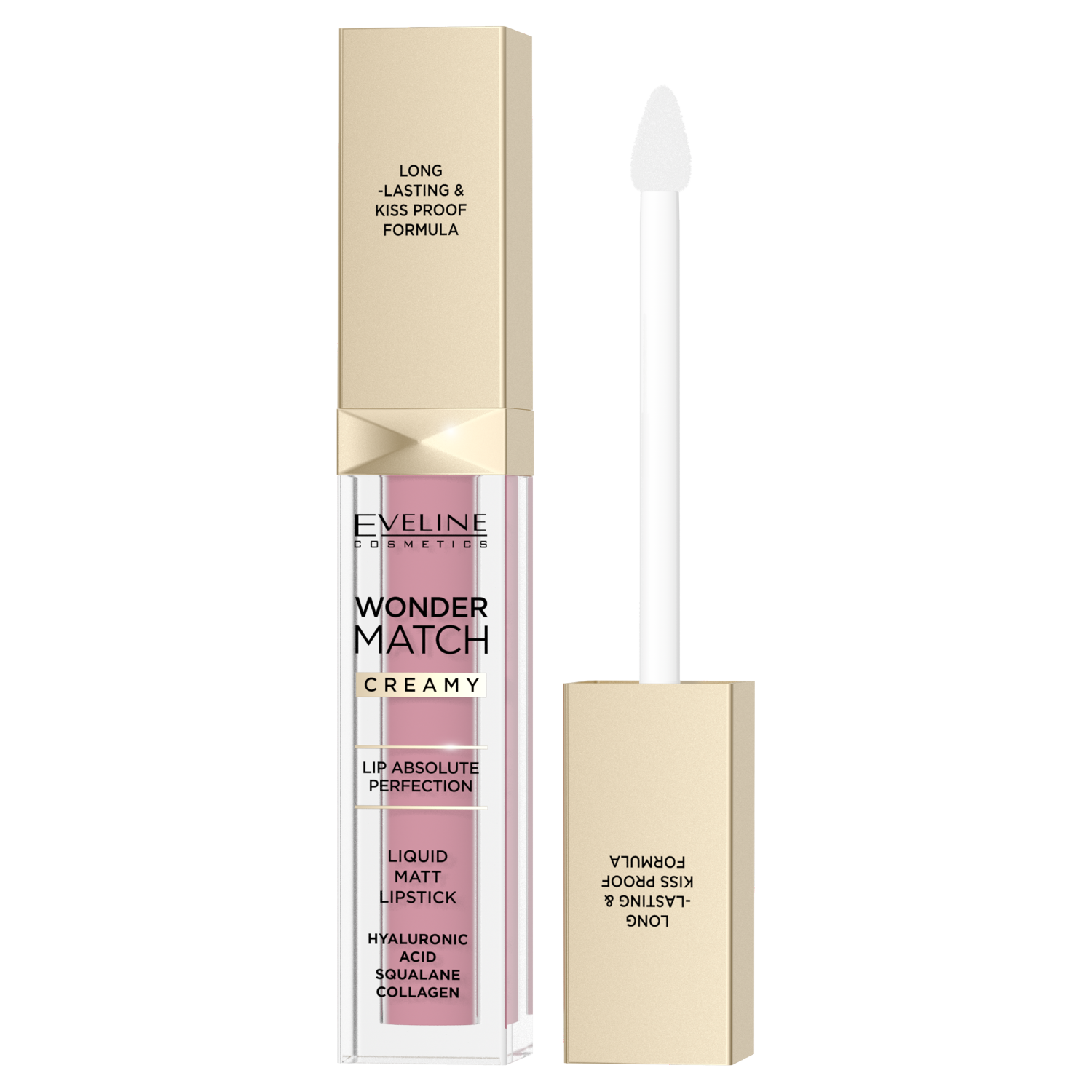 Eveline Cosmetics Wonder Match matowa pomadka w płynie do ust 01 angel rose, 6,8 ml