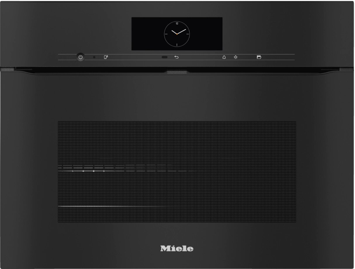 Miele - Piekarnik kompaktowy do zabudowy H 7840 BPX czarny 45cm A+ ObsidianBlack